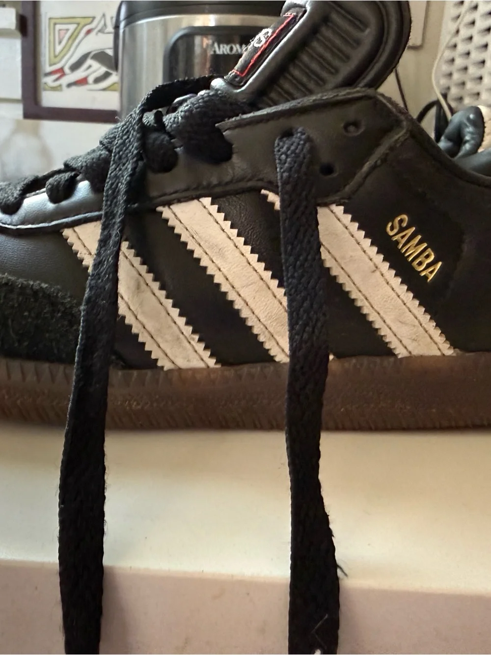 adidas Black Sneakers with Suede Toe